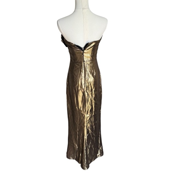 LOVERS AND FRIENDS - NWT Seraphina Gown in Gold Sz XS - Picture 5 of 9